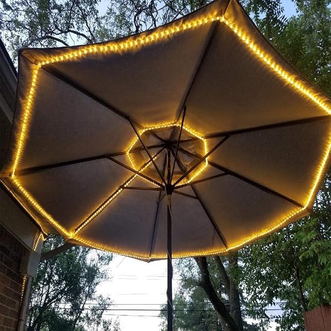 40ft LED Rope Lights Outdoor Warm White, Connectable, Waterproof 110V 432LED Flexible LED Rope Lighting for Walkways, Patios, Gardens, Fences, Porches,Indoor Outdoor Decoration