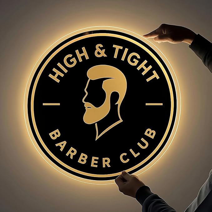 Custom Neon Sign, Personalized UV Printed LED Backlit Illuminated Sign Customizable for Business LoGo, Salon Beauty Nail Studios Light Up Name Metal Sign, Images Neon Lighting Customized