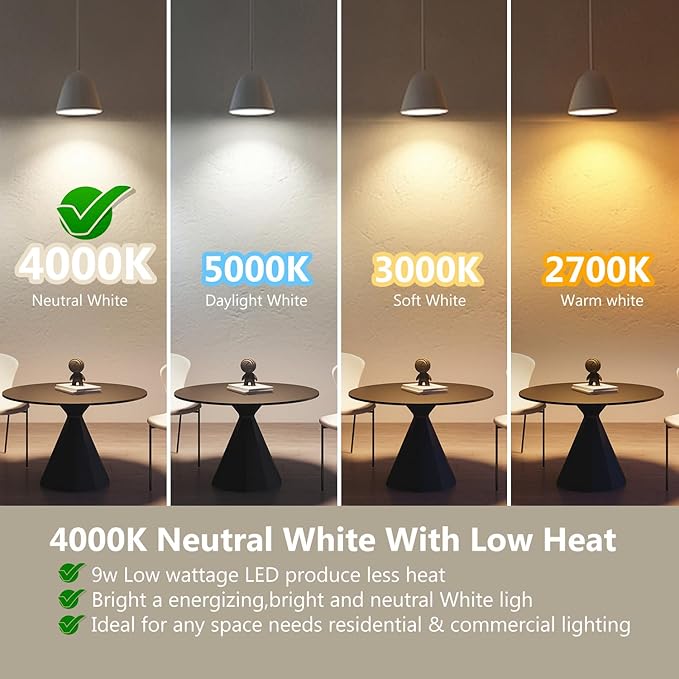 DAYBETTER 12Pack BR30 LED Bulb Indoor Flood Light Bulbs, 65W Equivalent Dimmable LED Bulbs, 4000K Neutral White, 850 Lumens E26 Base, Recessed Can Bulb for Living Room Bedroom Dining Room Bathroom
