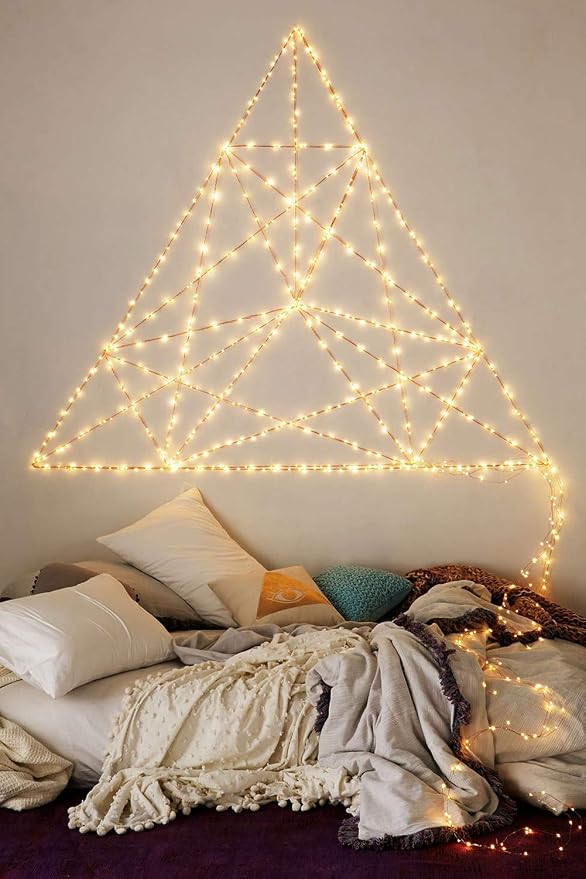 Twinkle Star 200 LED 66 FT Copper String Lights, Warm White | Fairy String Lights, 8 Modes, USB Powered, Remote Control, Christmas Tree Wedding Party Home Decoration