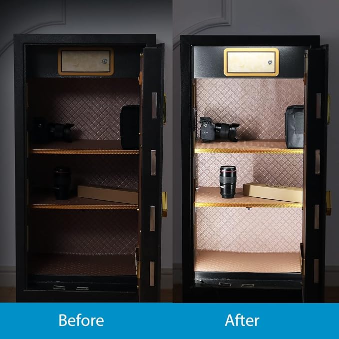 LED Safe Lighting Kit Plug in. Door Control Activated. 5000K | 6 Slim 12 inch Light Bars. Linkable Extendable for Gun Safe, Closet, Tool Box, in-Cabinet Under Counter Pantry. Daylight