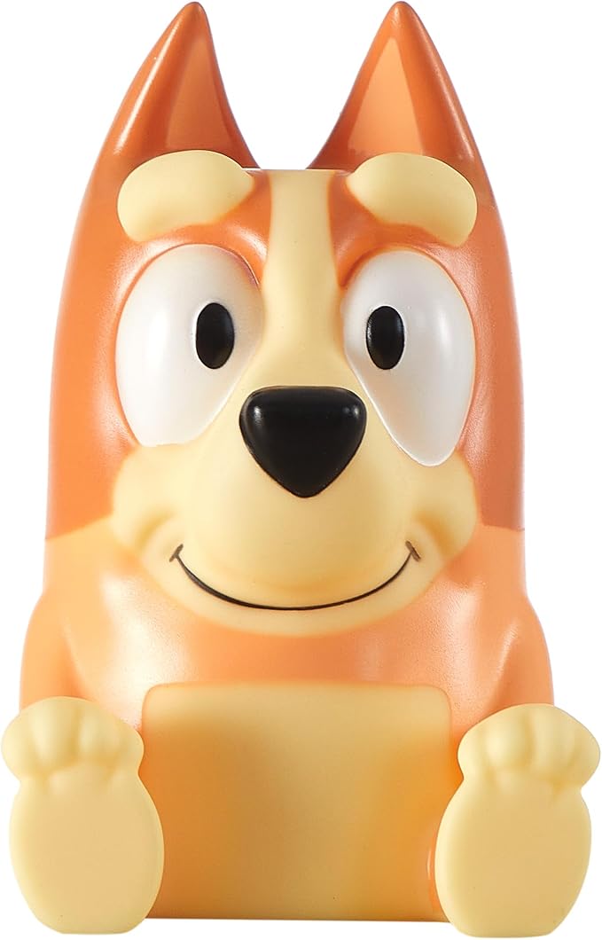 Bluey Bingo Squishy Night Light 6" LED Soft Mood Lamp for Decor, Kids Bedrooms, Collectors & Gift Giving