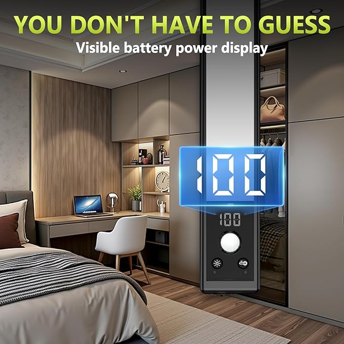 4 Pack 12" Under Cabinet Lights with Digital Display,2200mAh Rechargeable Motion Sensor Light Indoor,3 Color Temperatures, Magnetic Dimmable Closet Lights, Under Counter Light for Kitchen