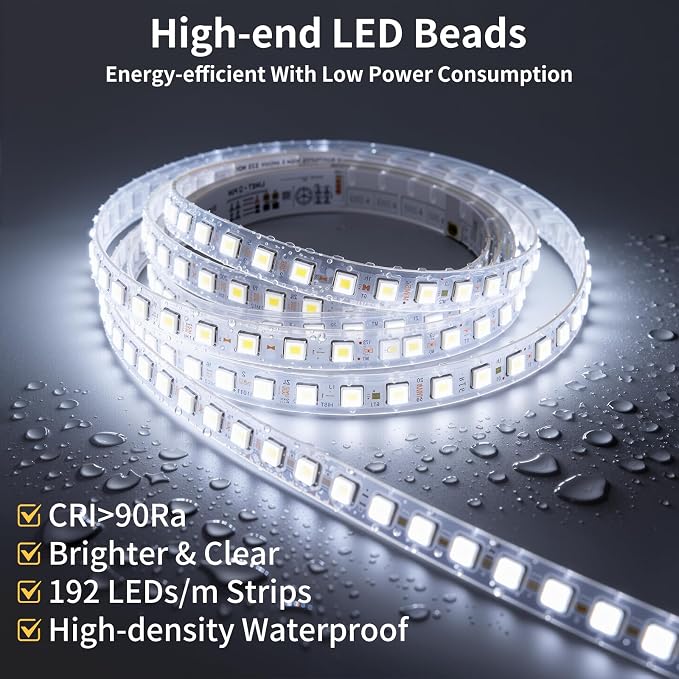32"x40" LED Bathroom Mirror with Lights, Backlit+Frontlit, Anti-Fog | CRI 95, Stepless Dimmable, 3 Colors Lighting, Shatterproof Tempered Glass, HD Reflection, Memory, (Horizontal/Vertical)