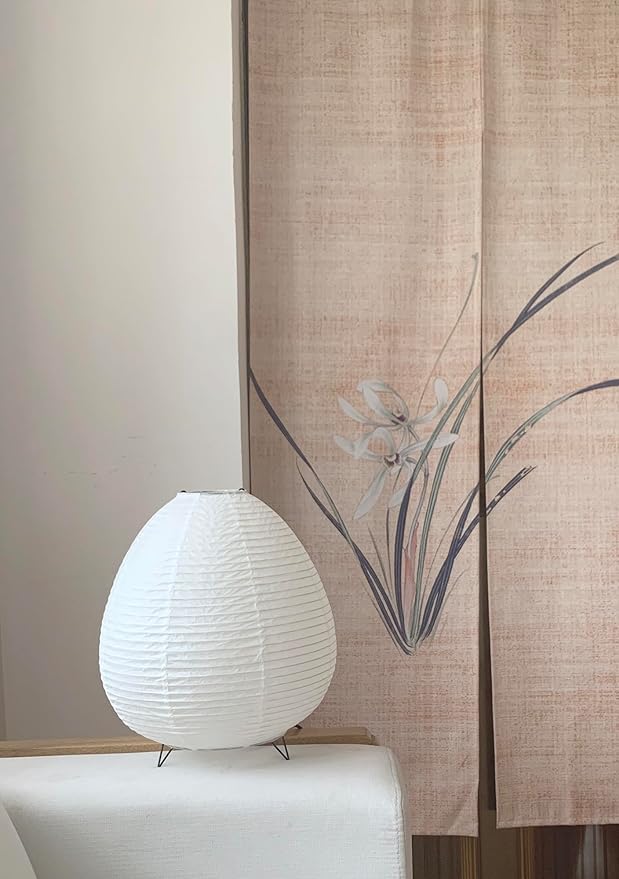 11.4inch Egg-shaped Table Lampshade,Chinese Paper Lantern,Festival Decoration (White)