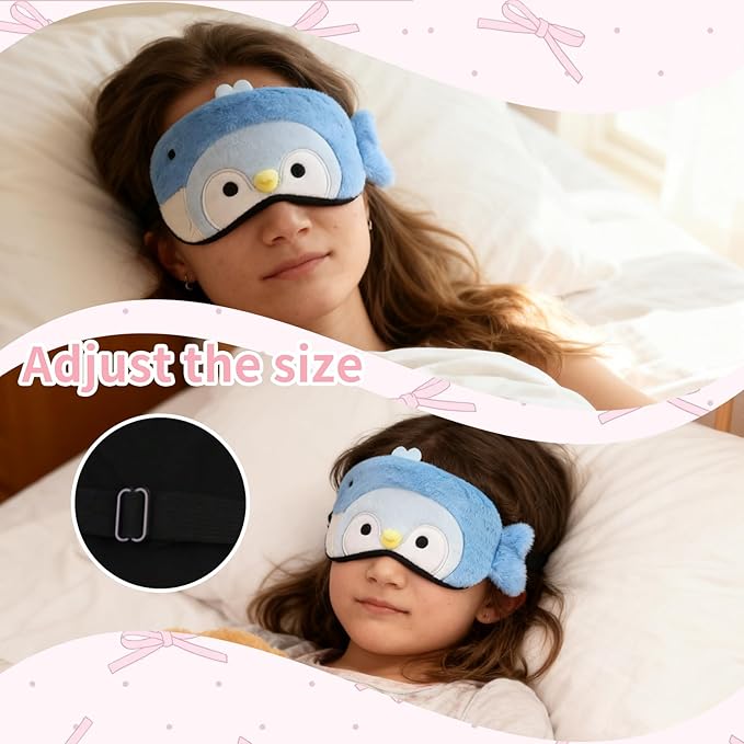 PERFECTSIGHT Cute Sleep Eye Masks (Blue Penguin)