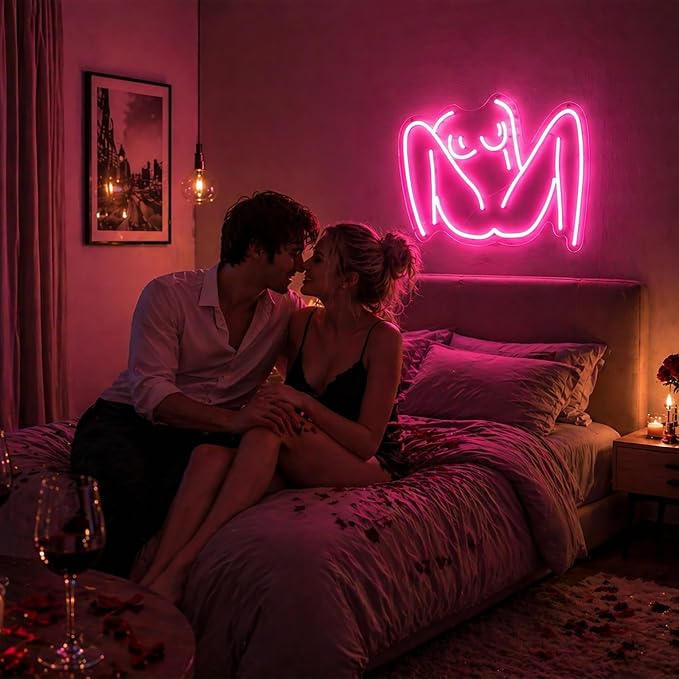 Lady Neon Sign for Wall Decor Led Neon Lights Signs | Lady Neon Sign,Room Decor,Wall Decor,Party,Gift,USB Powered,Bar,Men,Cave Decoration