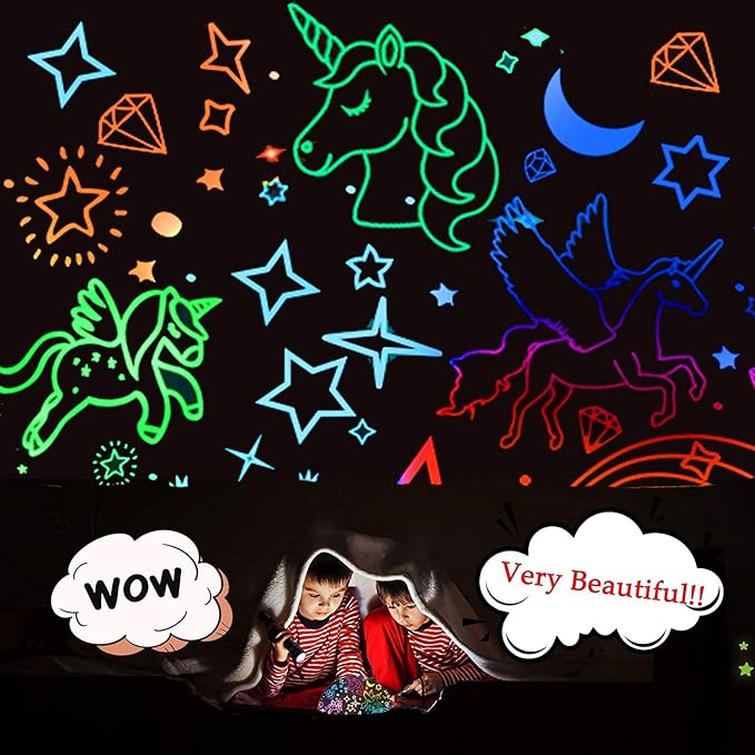 MINGKIDS Unicorn Toys Night Light for Toddler Girls,Unicorn Gifts Age 6-8,Unicorns and Starry Night Light Projector for Kids, Birthday Gift for 3-10 Year Olds Girls