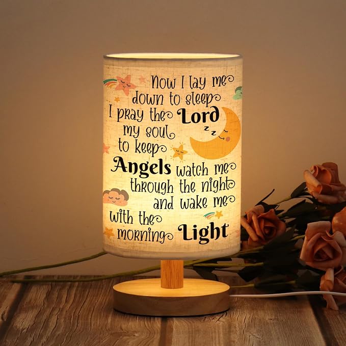 WSYEAR Baptism Gifts for Girl & Boy - Baby Christening Gifts, Nursery Decor Night Light - Now I Lay Me Down to Sleep