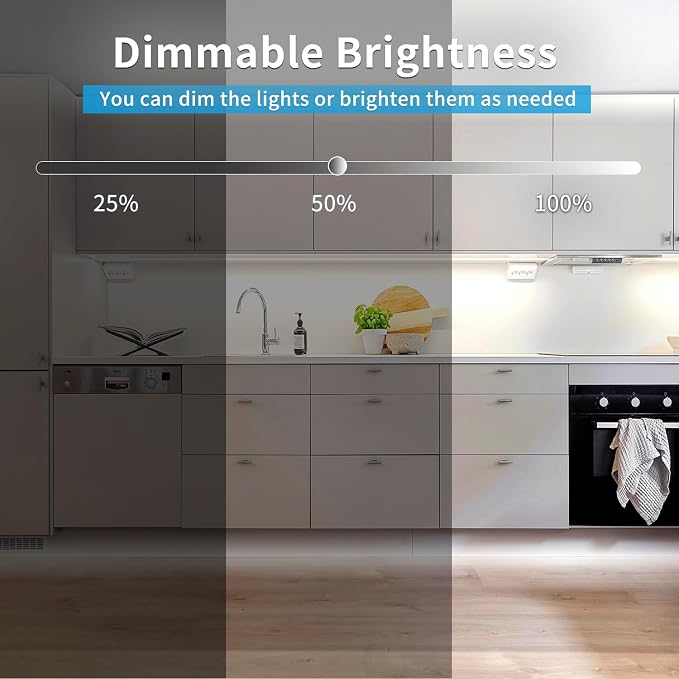 COB LED Strip Lights 100ft,6000K DC 24V Dimmable White | Flexible LED Lights Strip for Bedroom,with Remote&app Control LED Rope Lights for Living Room,Shelf,Cabine(2 Rolls of 50ft)