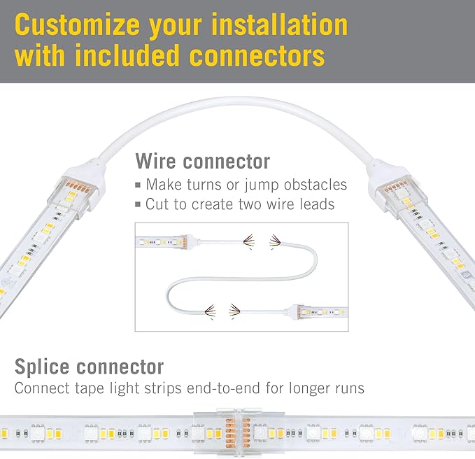Armacost Lighting RibbonFlex Pro 24V RGB+WW LED Outdoor Strip Light Tape 10M 645350