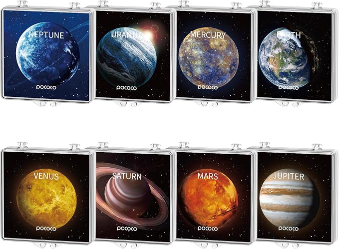 POCOCO Immersive Planet Series Discs, 5K Resolution, Realistic Patterns, 8 Pieces