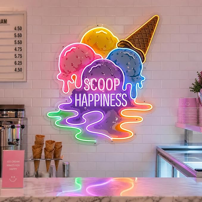 Custom Logo Neon Sign, UV Printed LED Sign for Business, Office & Salon | Personalize your logo or image with UV printing for storefronts, offices, salons, studios, clubs, bands, parties and events.