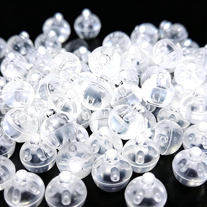 200 Pcs Mini LED Ballon Lights Long Standby Time Waterproof Mini Light,Tiny Party Lamps for Balloon Paper Lantern Easter Eggs Decor Halloween Christmas Birthday Party Wedding Decoration (White)
