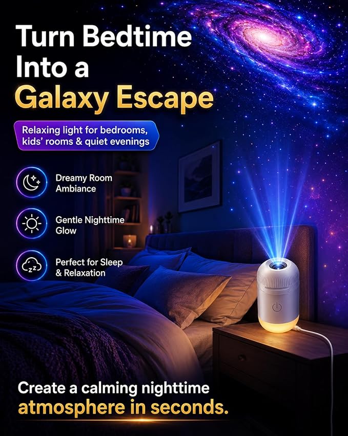 Galaxy Projector Star Sunset Lamp Space Night Light for Bedroom Aurora Planetarium De Galaxias para Habitación Mini USB Starry Sky Astronaut Fantasy Ceiling Wall LED Moon Nightlights Decor