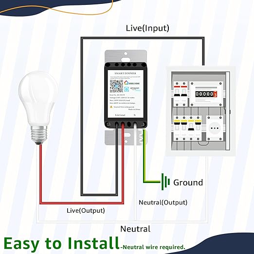 Greencycle Smart Dimmer Switch,2PK Single Pole, Needs Neutral Wire,2.4GHz WiFi Light Switch,Work with Alexa and Google Home, ETL Certified,No Hub Required,for Dimmable 150W LED CFL,600W Incandescent