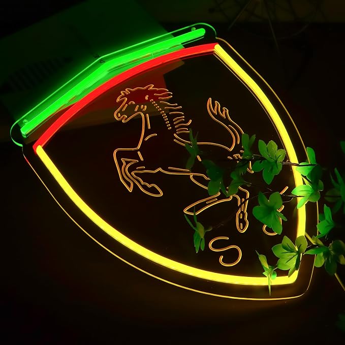 Garage Neon Signs for Wall Decor,Dimmable Car Neon Light,Man cave Bedroom Game Room Office Decoration,Birthday Gifts