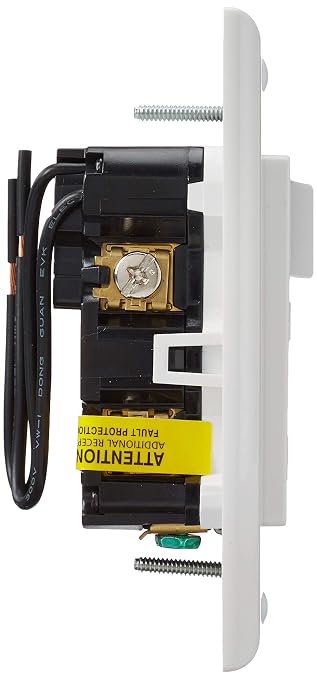 Leviton AFCI/Switch Combination, 15 Amp, Self Test, LED Indicator Light, AFSW1-W, White