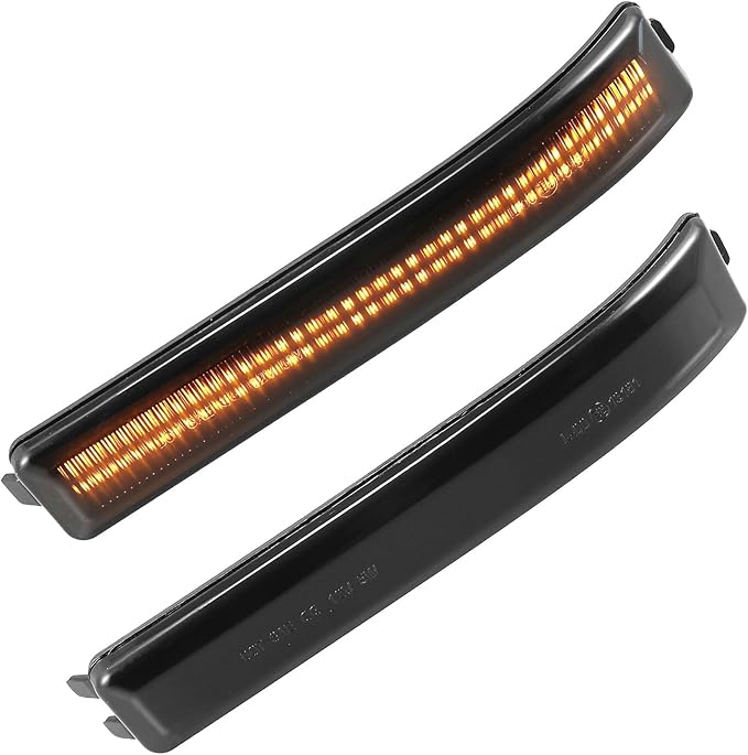 X AUTOHAUX LED Turn Signal Light Assembly for Ford F-150 2009-2014 9L3Z-17E749-AA Rear View Mirror Side Marker Lights Reflector Indicator LED Turn Signal Lamp Assembly Amber Light 2pcs