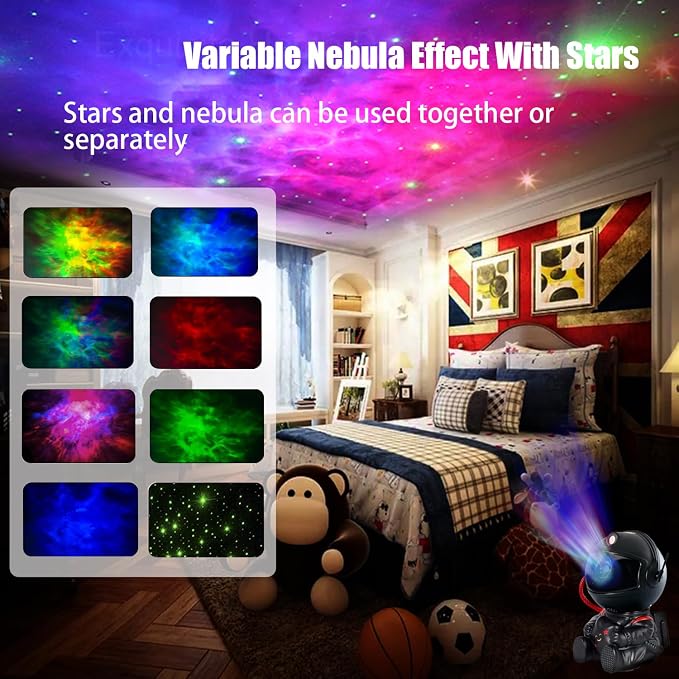 Astronaut Star Projector, Galaxy Projector Light, Kids Night Light, Nebula Star Ceiling Night Light,Gifts for Birthdays, Valentine's Day, Christmas，with Remote