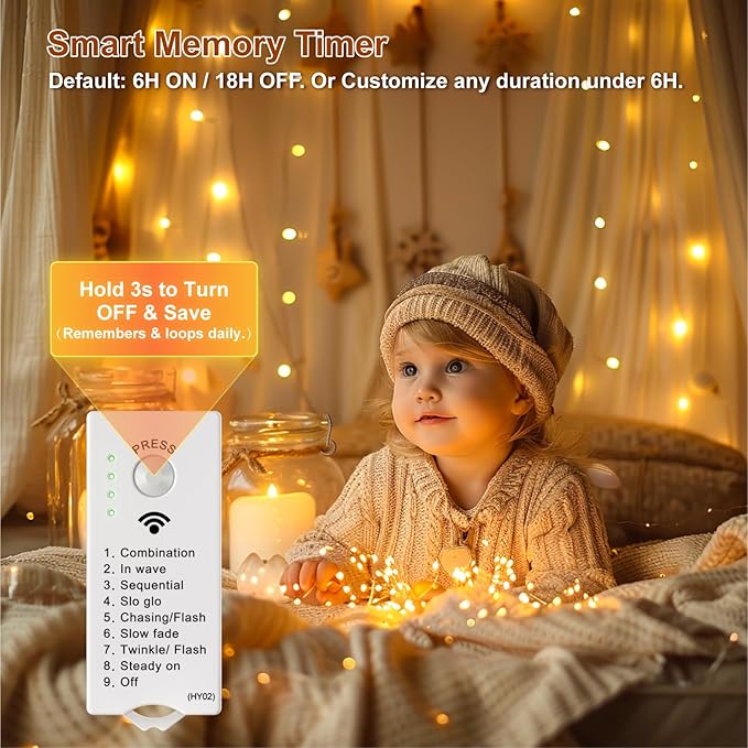 4 Pack Rechargeable Fairy Lights Battery Operated with DIY Timer, 16FT 50 LED Indoor Fairy String Lights, 8 Modes Twinkle Silver Wire Lights for Craft Tree Bedroom Wedding Decor, Warm White