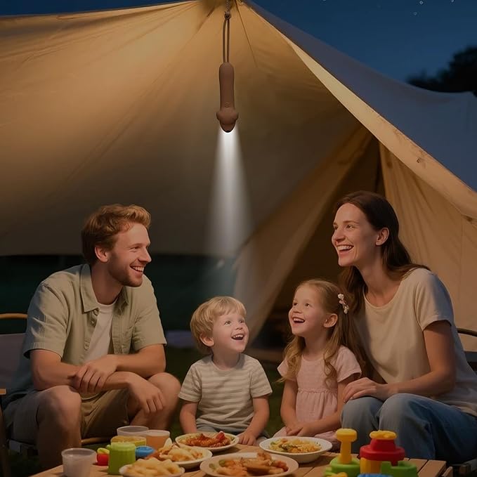 Kids Silicone Flashlight, Dimmable Flashlight for Toddlers Kids Boys Girls, Rechargeable Hanging Night Light for Camping, Night Walks and Home Use, Fun Animal Themed Portable Torch