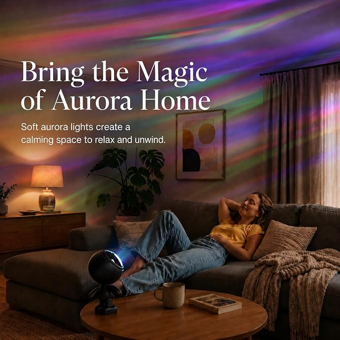 AIRIVO Northern Lights Star Projector, Galaxy Projector Night Light Bluetooth Speaker with Timer,Remote,White Noise, Posture Adjust,Room Bedroom Decor,Birthday Gifts for Kids Adults