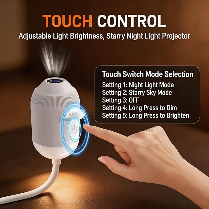 2-in-1 Galaxy Projector Night Light, Smart Dynamic 5D Holographic Night Light Projector, 360° Rotating Plug and Play Star Projector,Mini Galaxy Projector for Bedroom Ceiling Wall Room Decor (24 Films)