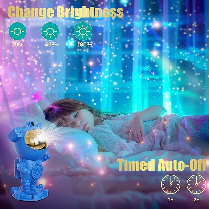 Stocking Stuffers for Kids Teens Boys - Astronaut Galaxy Moon Star Projector, Kid Night Light for Bedroom Ceiling, Space LED Lamp, Gifts for Kids Teens Boys 1-9 10-15 Year Old, Christmas