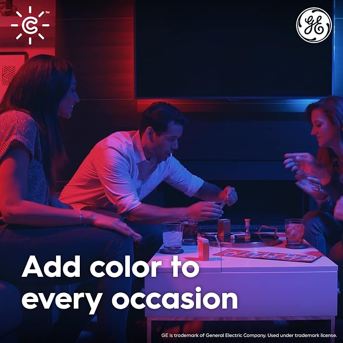 GE Cync Smart LED Strip Light,Color Changing Room Decor LED Light Strip,Works with Alexa and Google Home,Matter Compatible,LED-Lights for Bedroom,Millions of Colors and White Tones,16 Feet,(Pack of 3)