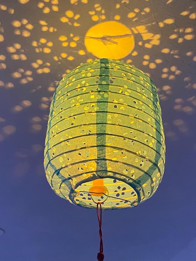 10PCS Paper Lanterns Chinese New Year Spring Festival Lantern 6inches Variety Color with LED Lights, Hanging Valentines Lanterns with Tassels Walking Sticks for Wedding Dinner Birthday Party Decor