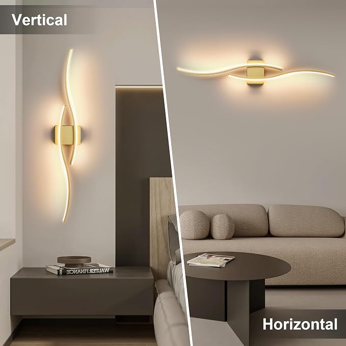 KARTOOSH Wireless Wall Sconces, Dimmable LED Sconce with Remote | Battery Operated Wall Sconce with 3 CCT Night-Light Timer Memory Modern Wall Sconces for Living Room, Hallway, Bedroom