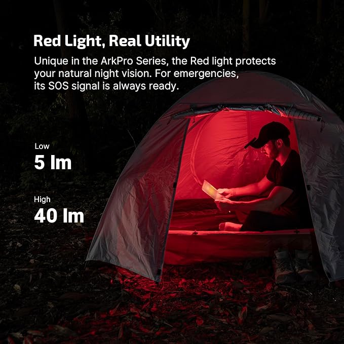 OLIGHT ArkPro Lite EDC Pocket Flashlight Rechargeable with UV Light, Black | Red Light, White LED, 1200 Lumens, USB-C, Magnetic, Portable Flat Flashlight for Pet Urine Detection, Camping, Emergency Work