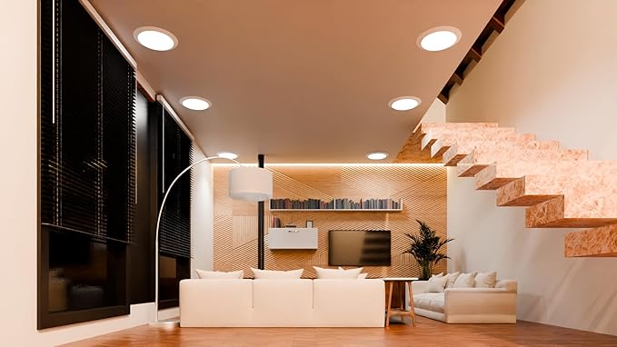 7.5 Inch Disc Light - 6 Pack I Dimmable Flush Mount Ceiling Light Fixtures | 5CCT LED Lights for Bedroom | 2700K/3000K/3500K/4000K/5000K I ETL & UL Certified