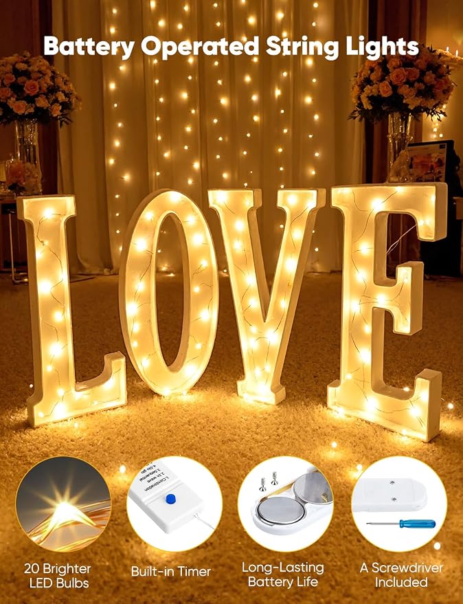Minetom 30 Pack Warm White Battery Operated Fairy String Lights 8 Modes | 7ft 20LED Waterproof Silver Wire Twinkle Lights, Firefly Starry Moon Lights for Mason Jars DIY Christmas Wedding Part