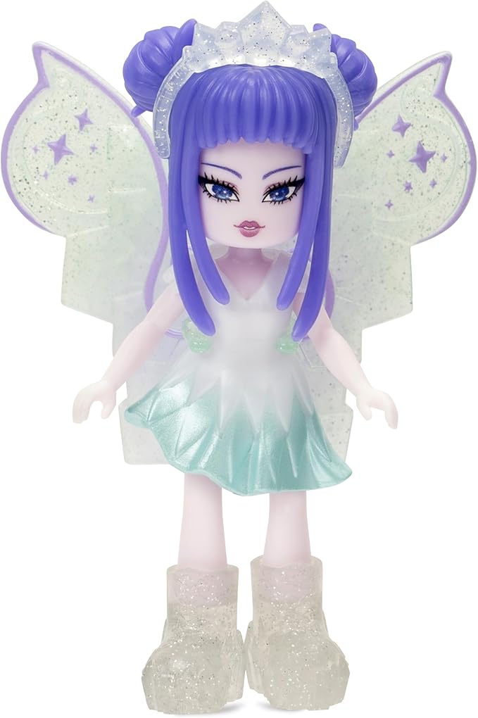 3” Ice Fairy Fashion Doll - 1 Figure with 9 Fashion Accessories - Virtual Item Code Included - Series 2 - Ages 5+