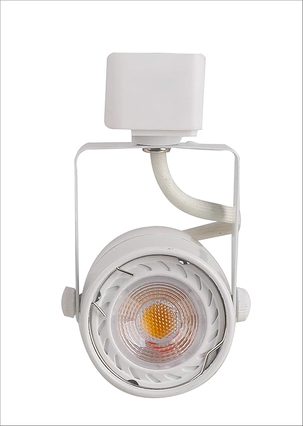 KING SHA Track Lighting Head with 7watts (50W Eqv.) GU10 Bulb Warm White 90CRI,H System