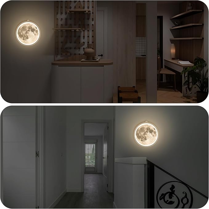 Moon Neon Signs for Wall Decor, Dimmable Neon Sign Moons Led Signs Moon Art Neon Lights for Living Room, Bedroom Gaming Room, Hotel Decor, Cool Birthday Gifts for Friends, Partner