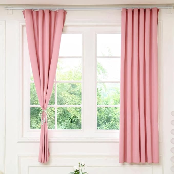 Gxi Pink Blackout Bottom Bunk Bed Curtain Single Bed Shading Decor