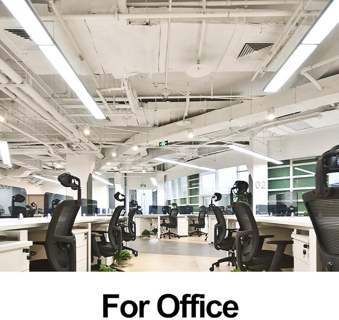 4FT LED Wraparound 40W 4 Foot LED Shop Lights for Garage, 4400lm 4000K Neutral White, Wrap Light, 48 Inch Light Fixtures Flush Mount Office Ceiling Lighting, Fluorescent Tube Replacement