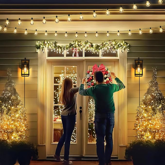 Porch Lights with GFCI Outlets Dusk to Dawn Outdoor Wall Lights Waterproof Exterior Lighting Fixtures Modern Outside Lights Wall Mount for House Patio Garage,11.8''H,1PC