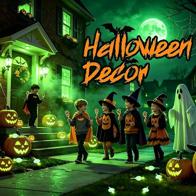 ZGWJ 10pcs Paper Lantern Lights Battery Operated, Hanging Lights for Lantern, Balloon,Wedding,Party, Decorative Lighting for Outdoor Indoor Halloween Christmas Decorations Green