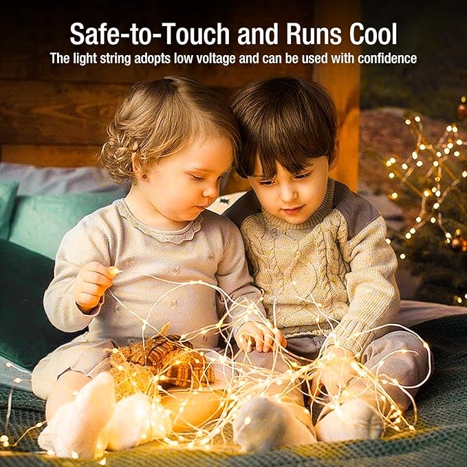 10 Pack Fairy Lights Battery Operated - 7ft 20 Led Twinkle Lights 3 Modes, Bulk Mini String Lights Waterproof for Mason Jars Vases Crafts Party Wedding Decoration Christmas -Warm White
