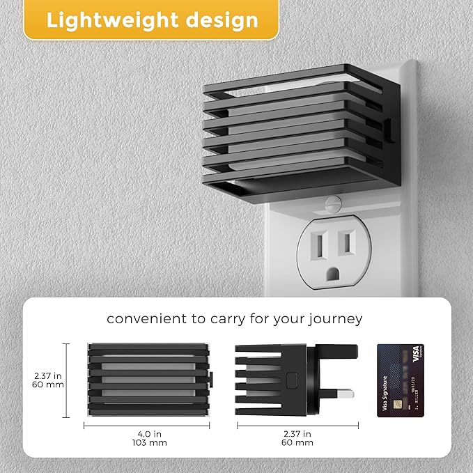 L LOHAS LED Night Lights Plug into Wall, 2 Pack Modern Night Light with Dusk to Dawn Sensor, Dimmable Plug in Night Light, Adjustable Brightness, for Bedroom Bathroom Hallway