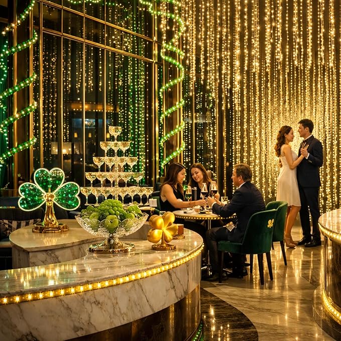 66Ft Waterproof Green LED Rope Lights, 16 Color Changing String Lights with Remote & Emerald Mode, 200 LEDs Outdoor Party Lights for St. Patrick's Day, Pub, Garden, Patio Décor
