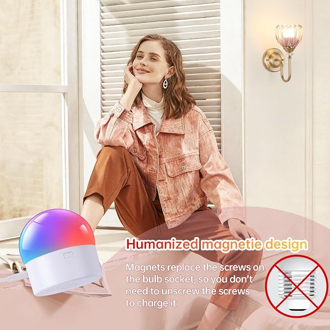 Set of 2 Vintage Battery Operated Wall Sconce, Rechargeable Wall Lamp with 5000mAh Battery & Remote Control, Dimmable Wall Lights with tulip shade for Bedroom Bathroom Living Room, (Tulip Pink Up)