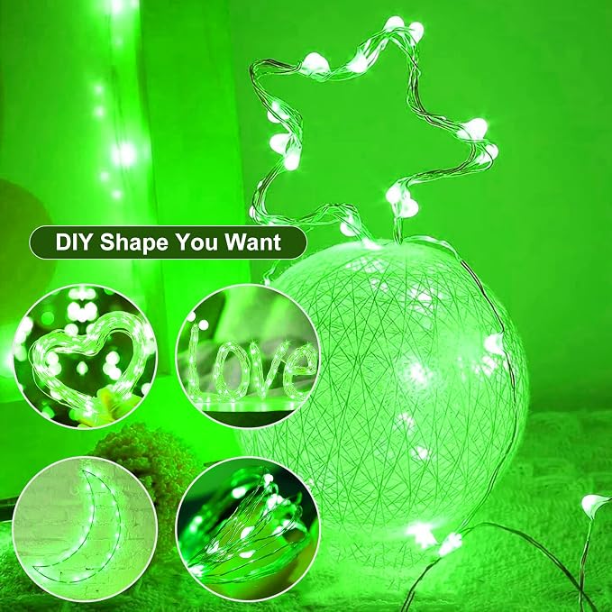 12 Pack Fairy Lights Battery Operated, 7ft 20 LED 3 Modes Speed Twinkle Mini String Lights Waterproof Silver Wire Firefly Starry Lights for Mason Jars Wedding Party Christmas Decorations