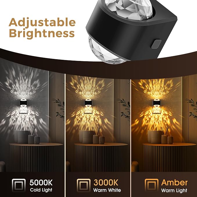 L LOHAS LED Night Lights Plug into Wall, Projector Night Light | Dusk to Dawn Sensor,1600K/3000K/5000K Adjustable, Nightlight for Kids Hallway Christmas Gift