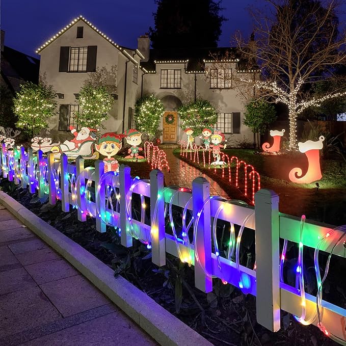33Ft LED Rope Lights Indoor,100 LED Tube Lights with 18 Colors,String Lights for Outside Waterproof LED Rope Lighting for Outside, Garden, Pool, Bedroom, Wedding, Party, Indoor Outdoor Decoration
