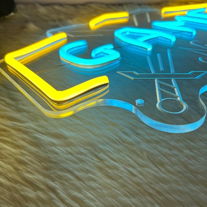 Game Neon Sign for Game Room Gamer Neon Sign for Wall Decor Gaming LED Neon Light for Bedroom Man Cave Ideal Birthday Christmas Gifts for Boys